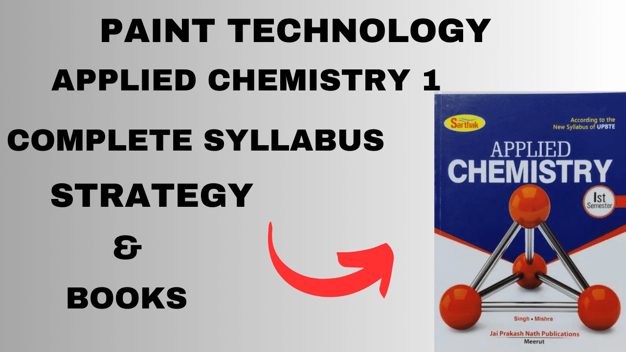 Paint Technology Applied Chemistry 1 Book